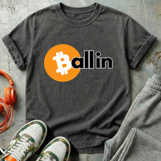 All In Bitcoin Comfort Colors Tee