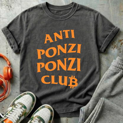 Anti Ponzi Ponzi Club Bitcoin Tee