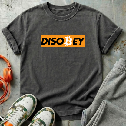 Disobey Bitcoin Comfort Colors Tee Shirt
