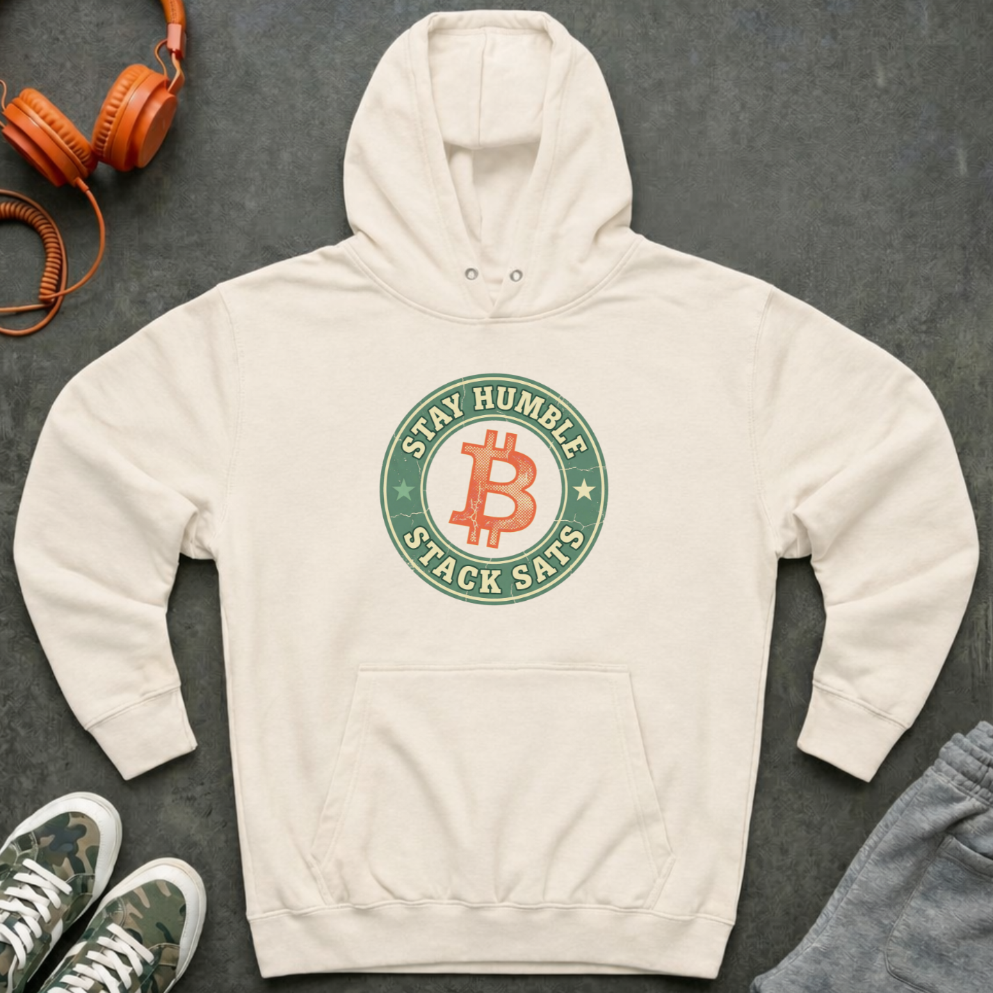 Stay Humble Stack Sats Hoodie