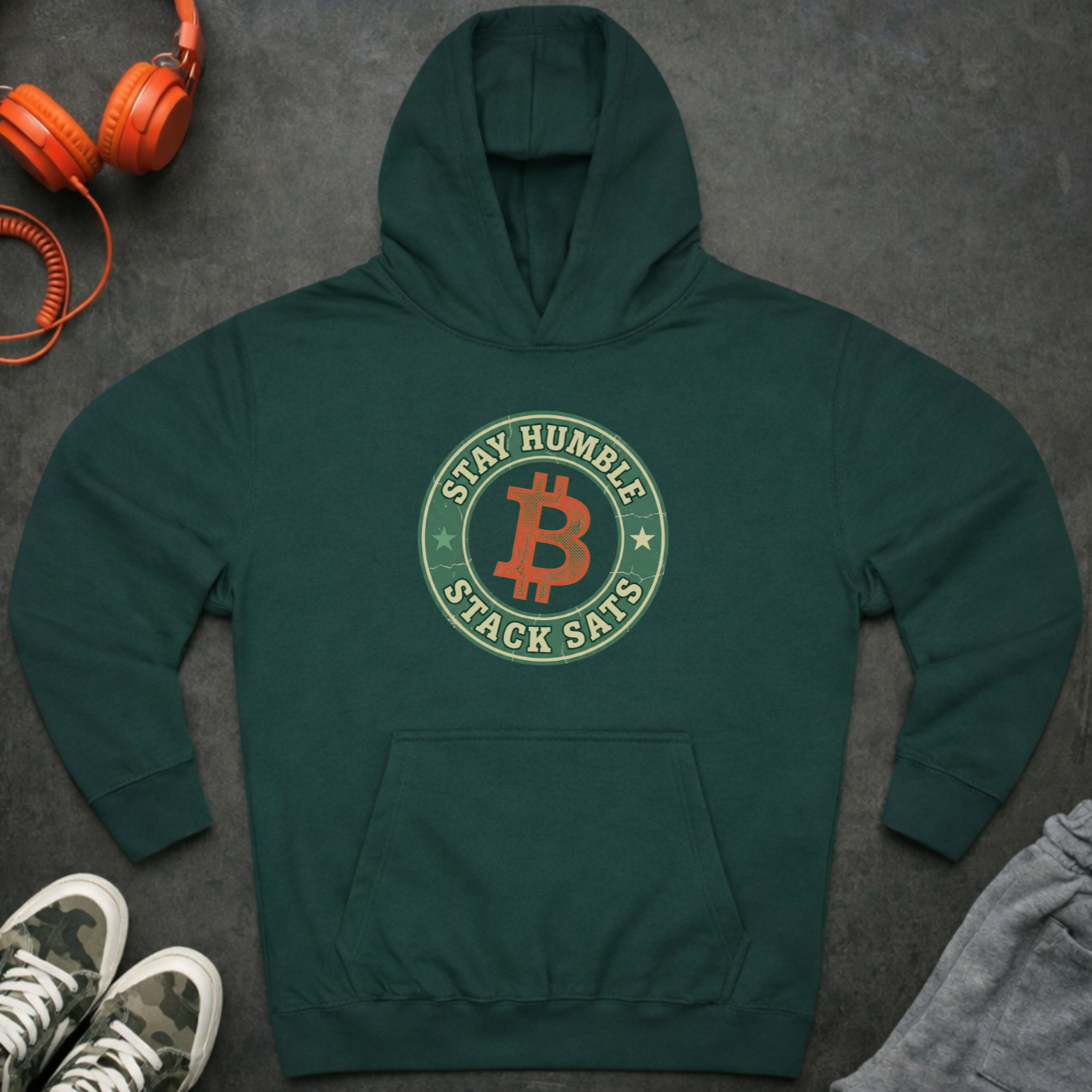 Stay Humble Stack Sats Hoodie