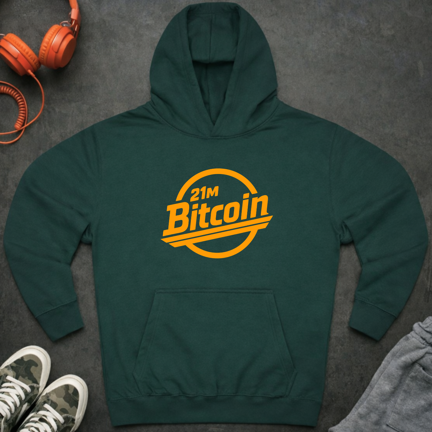 Bitcoin 21M Logo Hoodie