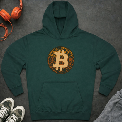 Bitcoin Tribal Logo Hoodie