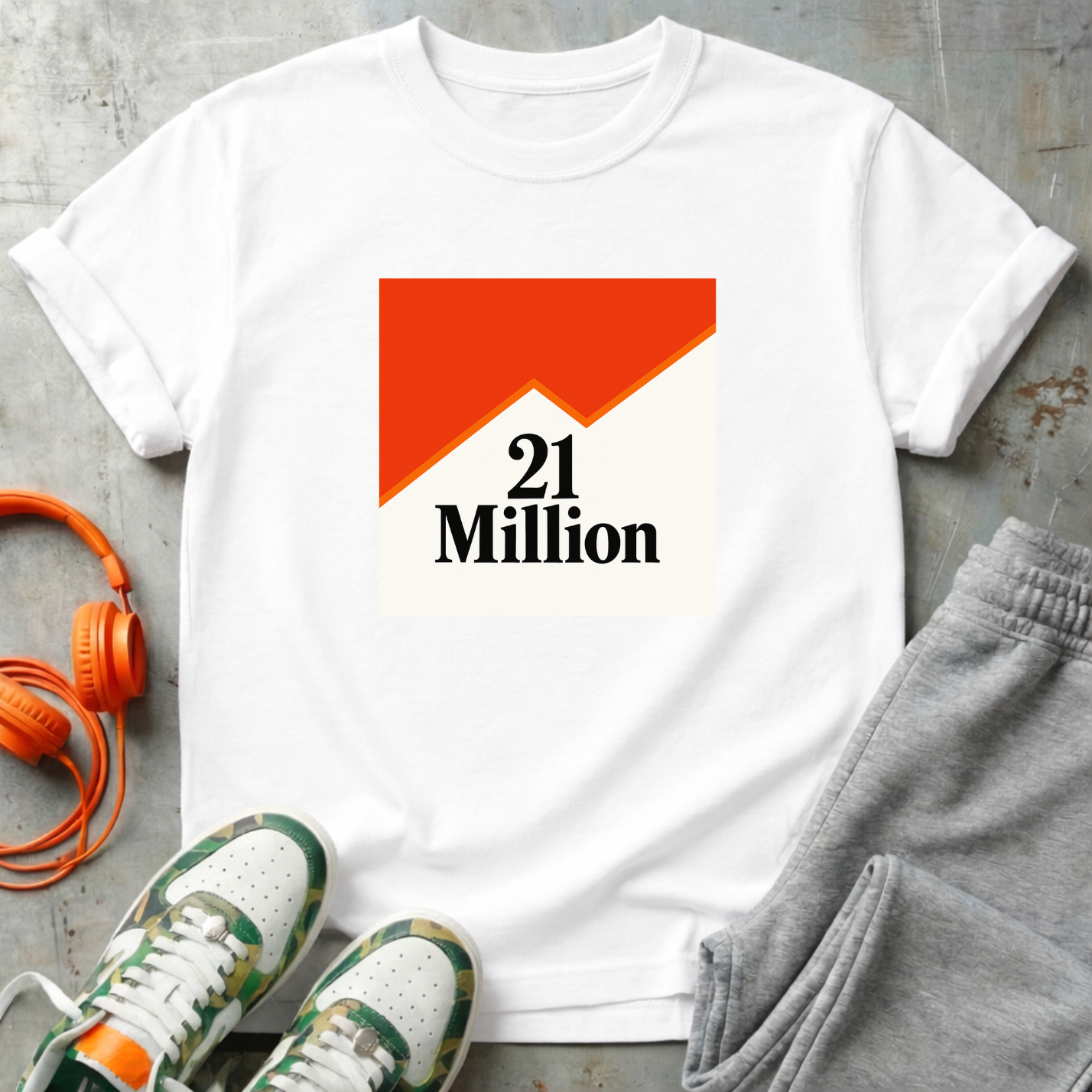 21 Million Packs - Comfort Colors Bitcoin Tee Shirt