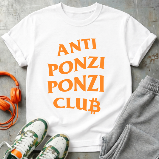 Anti Ponzi Ponzi Club Bitcoin Tee