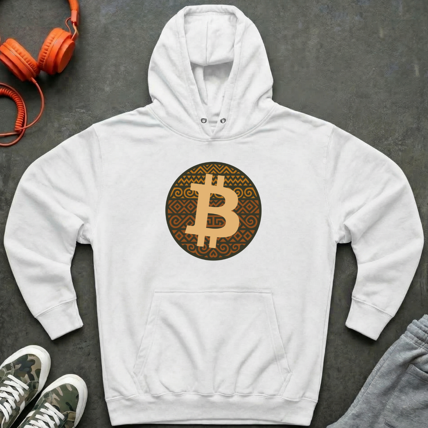 Bitcoin Tribal Logo Hoodie
