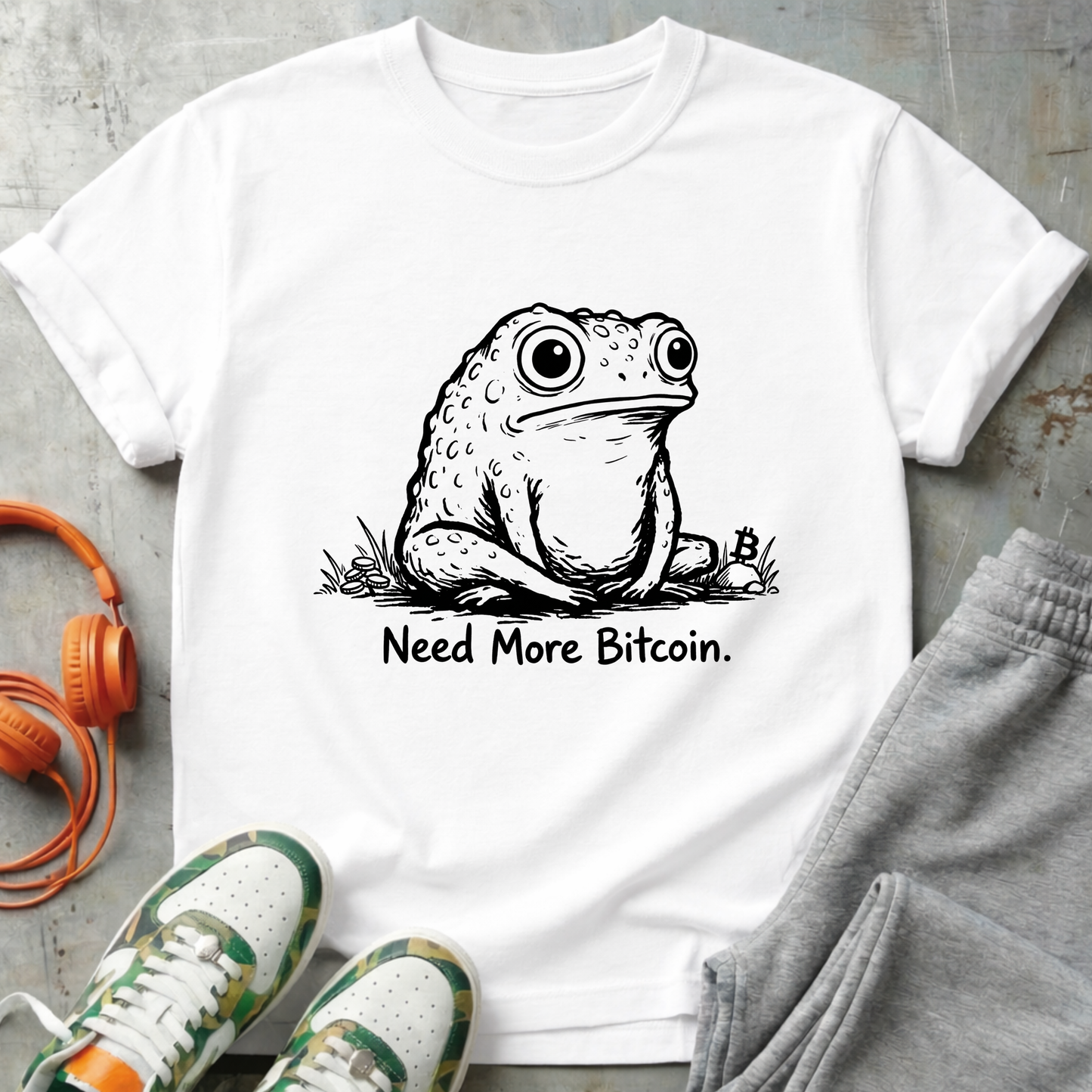 Need More Bitcoin Frog