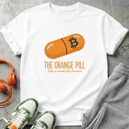 Orange Pill Freedom Tee