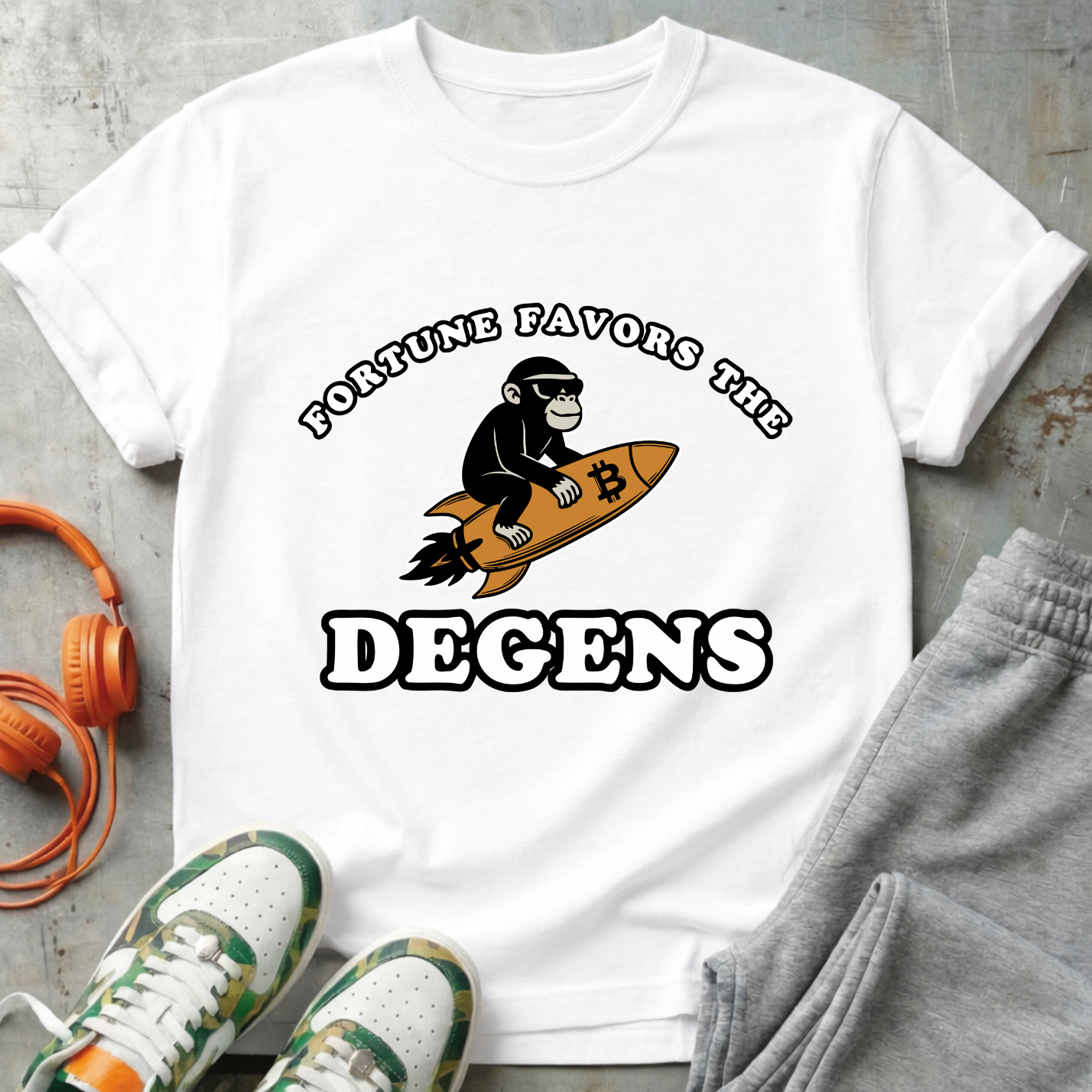 Fortune Favors the Degens Bitcoin Tee